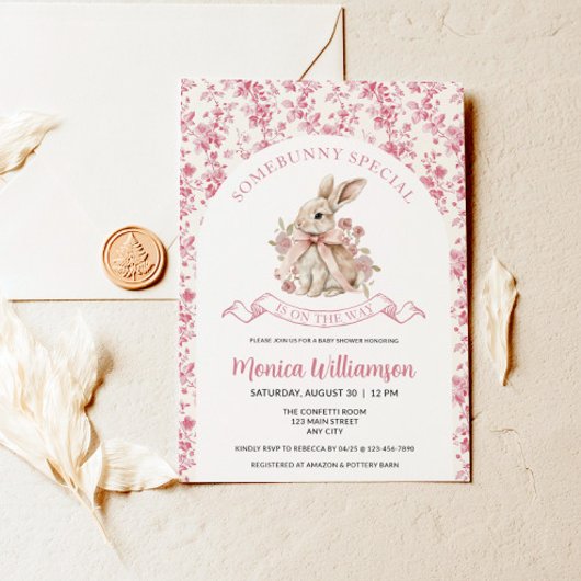 Bunny Baby Girl Duwer Einladungsturm Einladung