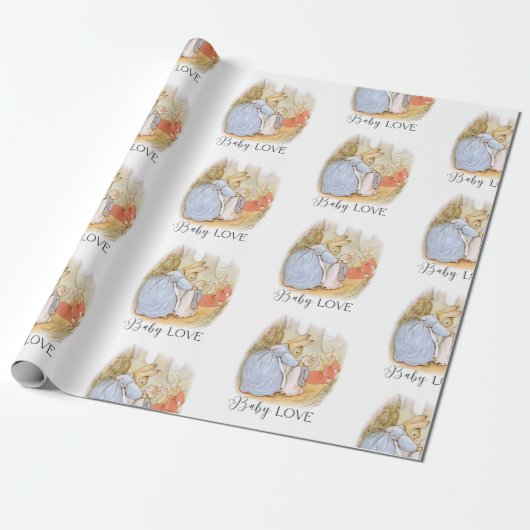 Bunny Baby Liebe Wrapping Paper Geschenkpapier (Ungerollt)