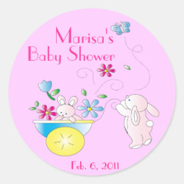 Bunny Baby Personalisiert Baby Shower Stickers