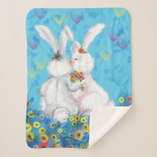 Bunny Baby Sherpa Blanket - Umarmung Sherpadecke