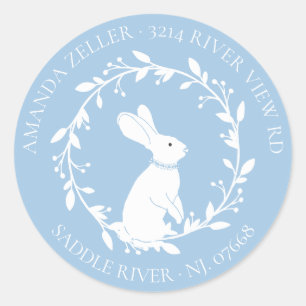 BUNNY Baby Shooter Rücksendeadresse Runder Aufkleber