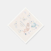Bunny Baby Shower Boy Serviette (Ecke)