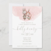 Bunny Baby Shower Einladung (Vorderseite)