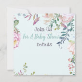 Bunny Baby Shower Einladung (Rückseite)