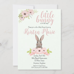 Bunny Baby Shower Einladung