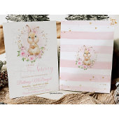 Bunny baby shower  einladung