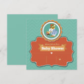 Bunny Baby Shower Einladung (Vorne/Hinten)