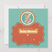 Bunny Baby Shower Einladung (Vorderseite)