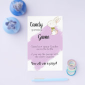Bunny Baby Shower Game - Candy Flyer (Einzeln)