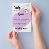 Bunny Baby Shower Game - Candy Flyer (Handgriff)