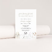 Bunny Baby Shower Gender Neutral Einladung