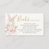 Bunny Baby Shower Girl Bringen Sie eine Reservekar Begleitkarte (Vorderseite)