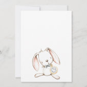 Bunny Baby Shower Girl Einladung (Rückseite)