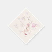 Bunny Baby Shower Girl Serviette (Ecke)