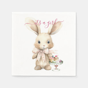 Bunny Baby Shower Girl Serviette