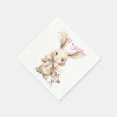 Bunny Baby Shower Girl Serviette (Ecke)