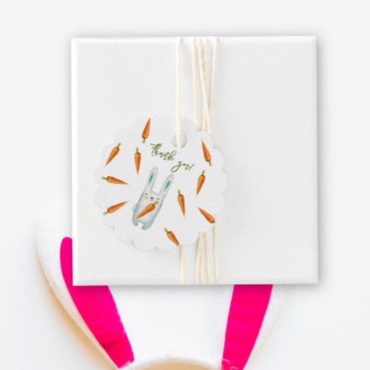 Bunny Baby Shower - vielen Dank Geschenkanhänger