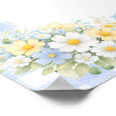 Bunny Baby Shower Welcome Poster (Ecke)