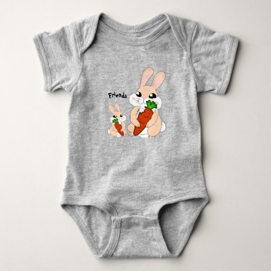 Bunny Baby Strampler (Vorderseite)