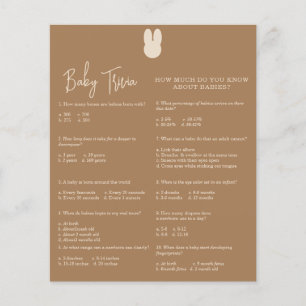 Bunny Baby Trivia   Baby Showspiel