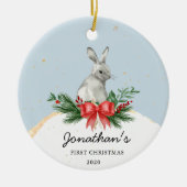 Bunny Baby's First Christmas Ornament (Vorne)