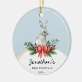Bunny Baby's First Christmas Ornament (Links)