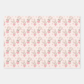 Bunny Ballerina Babydusche Geschenkpapier Set (Vorderseite)