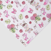 Bunny Ballerina in Watercolor Seidenpapier (Ausschnitt)