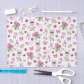 Bunny Ballerina in Watercolor Seidenpapier (Handwerk)