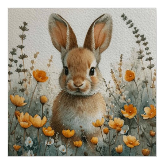 Bunny Ballet: Ein bisschen Whimsy Bunny Poster (Vorderseite)