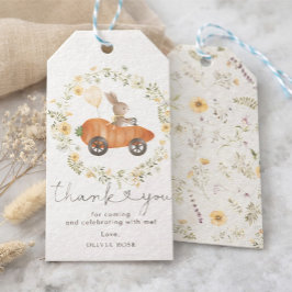Bunny Balloon Carrot Car Wildflower Wreath Favors Geschenkanhänger
