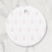 Bunny & Balloon Pink 1. Geburtstag Vielen Dank Geschenkanhänger (Rückseite)