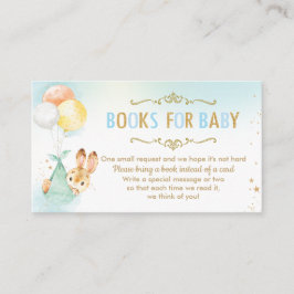 Bunny Balloons Baby Dusche bringen ein Buch stattd Begleitkarte