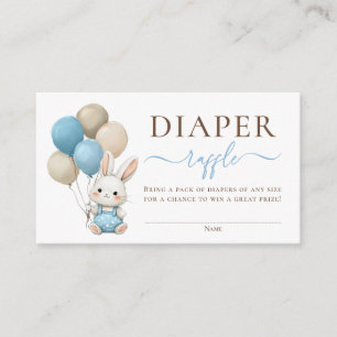 Bunny Balloons Blue Baby Boy Dusche Windelwanne Wi Begleitkarte