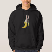 Bunny Banana Bunnana Cute Rabbit Peeled Banana Hoodie (Vorderseite)