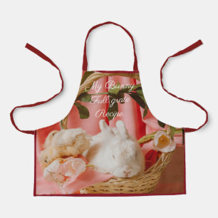 Bunny Basket Charm Custom Kitchen Schürze