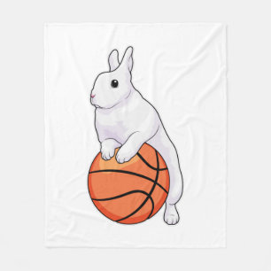 Bunny Basketball Spieler Basketball Fleecedecke