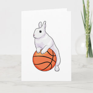 Bunny Basketball Spieler Basketball Karte