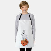 Bunny Basketball Spieler Basketball Schürze (Getragen)