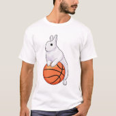 Bunny Basketball Spieler Basketball T-Shirt (Vorderseite)