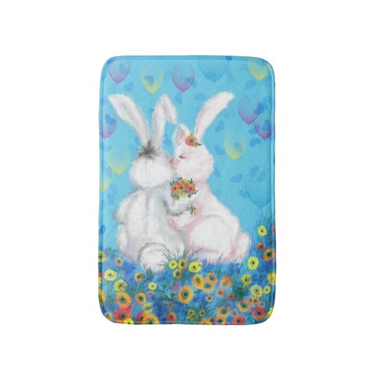 Bunny Bath Mat Geschenk Badematte (Vorderseite Vertikal)