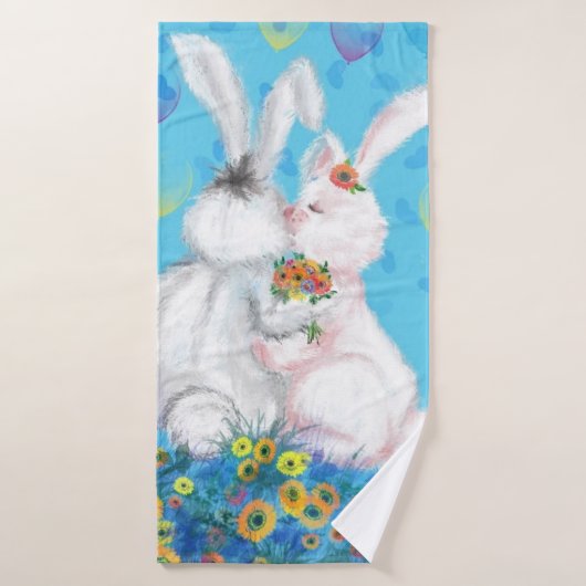 Bunny Bath Towel - Umarmung Badehandtuch (Badehandtuch)