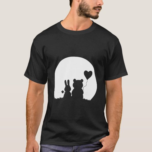 Bunny Bear Love 'S Day Rabbit T-Shirt (Vorderseite)