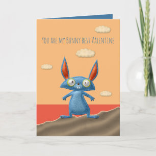 Bunny Best Valentine Card Karte