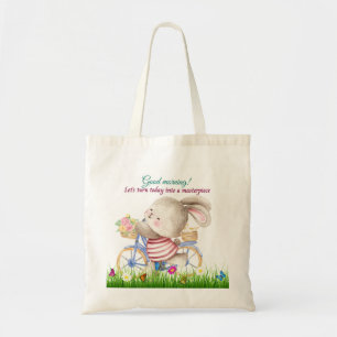 Bunny Bike Tote Tasche
