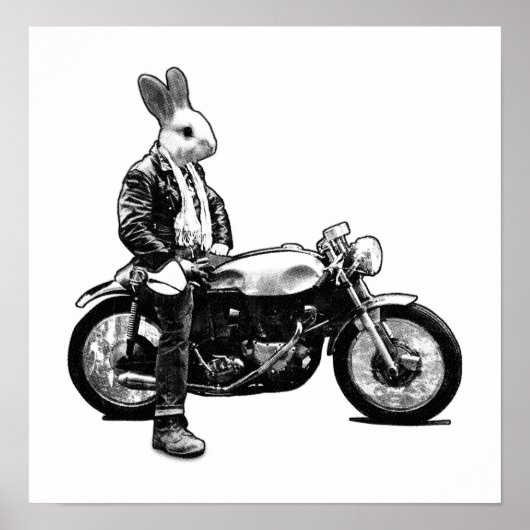 Bunny Biker Poster (Vorne)