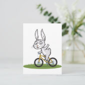 Bunny Biker Postkarte (Stehend Vorderseite)