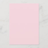 Bunny Bingo Pink Balloon Baby Dusche Bingo Spiel Begleitkarte (Rückseite)