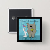 Bunny, Birdie und Bär - Die besten Buddies Button (Vorne & Hinten)