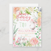 Bunny Birthday Einladung (Vorne/Hinten)